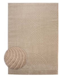 Scandinavisch vloerkleed - Contour Curve beige - overzicht, thumbnail Scandinavisch vloerkleed - Contour Curve beige - overzicht, thumbnail