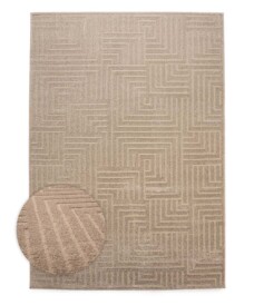 Scandinavisch vloerkleed - Contour Gem beige - overzicht, thumbnail