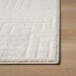 Vierkant vloerkleed Scandinavisch - Contour Gem crème - close up, thumbnail