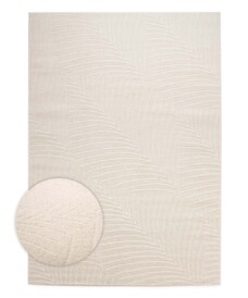 Scandinavisch vloerkleed - Contour Leaf crème - overzicht, thumbnail Scandinavisch vloerkleed - Contour Leaf crème - overzicht, thumbnail
