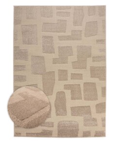 Scandinavisch vloerkleed - Contour Stone beige - overzicht