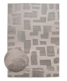 Scandinavisch vloerkleed - Contour Stone grijs - overzicht, thumbnail