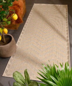 Jute balkonkleed Sunny Contour - naturel - sfeer