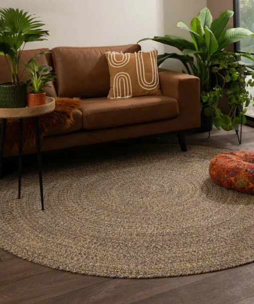 Rond vloerkleed katoen - Joy multi