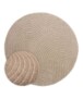 Rond vloerkleed Scandinavisch - Contour Curve beige - overzicht, thumbnail