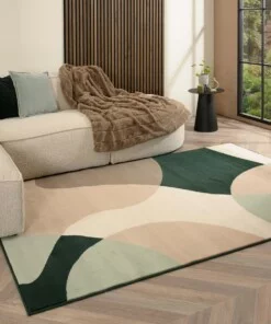 Abstract vloerkleed - Ease Nova groen