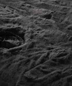 Fluffy vloerkleed - Comfy Deluxe donkergrijs - close up, thumbnail