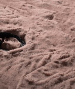 Fluffy vloerkleed - Comfy Deluxe roze - close up, thumbnail Fluffy vloerkleed - Comfy Deluxe roze - close up, thumbnail