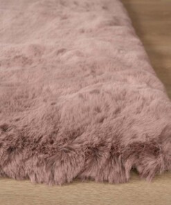 Fluffy vloerkleed - Comfy Deluxe roze - close up, thumbnail Fluffy vloerkleed - Comfy Deluxe roze - close up, thumbnail