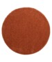 Hoogpolig vloerkleed shaggy Trend effen rond - terracotta - overzicht, thumbnail