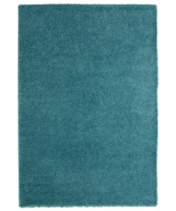 Hoogpolig vloerkleed shaggy Trend effen - turquoise - overzicht