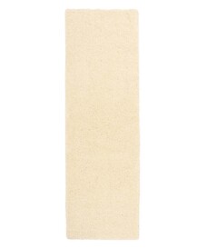 Hoogpolige loper shaggy Trend effen - crème - overzicht, thumbnail
