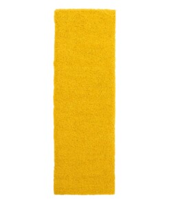 Hoogpolige loper shaggy Trend effen - geel - overzicht