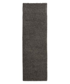Hoogpolige loper shaggy Trend effen - grijs - overzicht, thumbnail