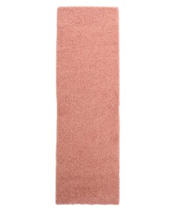 Hoogpolige loper shaggy Trend effen - roze - overzicht