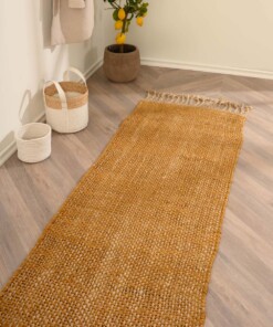 Jute loper Chunky - Boho & me - goud/naturel - sfeer