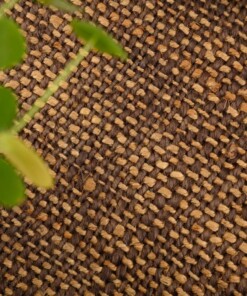 Jute loper Chunky - Boho & me - bruin/naturel - close up, thumbnail