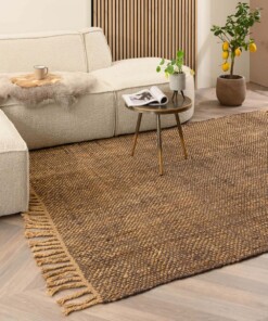 Jute vloerkleed Chunky - Boho&me - bruin/naturel - sfeer