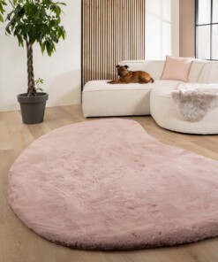 Fluffy vloerkleed organisch - Comfy Plus roze - sfeer, thumbnail