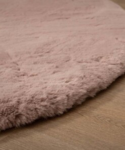 Fluffy vloerkleed organisch - Comfy Plus roze - close up, thumbnail Fluffy vloerkleed organisch - Comfy Plus roze - close up, thumbnail