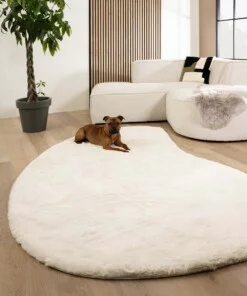 Fluffy vloerkleed organisch - Comfy Plus wit - sfeer, thumbnail