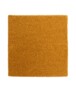Vierkant hoogpolig vloerkleed shaggy Trend effen - okergeel - overzicht, thumbnail