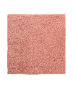 Vierkant hoogpolig vloerkleed shaggy Trend effen - roze - overzicht