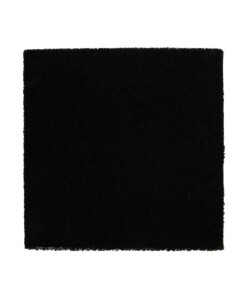 Vierkant hoogpolig vloerkleed shaggy Trend effen - zwart - overzicht