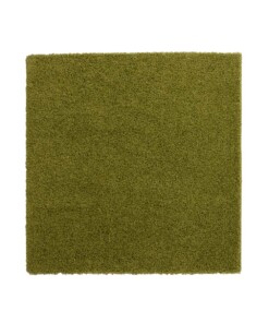 Vierkant hoogpolig vloerkleed shaggy Trend effen - groen - overzicht