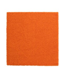Vierkant hoogpolig vloerkleed shaggy Trend effen - oranje - overzicht
