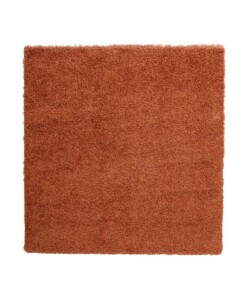 Hoogpolige loper shaggy Trend effen - terracotta - overzicht