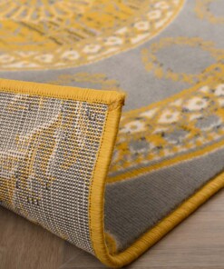 Vloerkleed patchwork - Ease Agatha okergeel