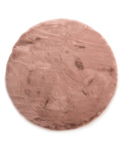 Fluffy vloerkleed rond - Comfy Deluxe roze - overzicht