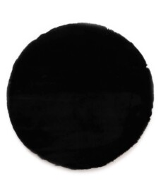 Fluffy vloerkleed rond - Comfy Deluxe zwart - overzicht, thumbnail Fluffy vloerkleed rond - Comfy Deluxe zwart - overzicht, thumbnail