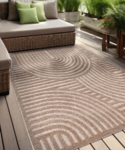 Binnen & buitenkleed - Reza beige - sfeer