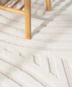 Binnen & buitenkleed - Reza wit - close up, thumbnail