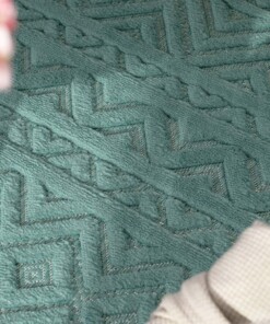Binnen & buitenkleed - Elio turquoise - close up, thumbnail Binnen & buitenkleed - Elio turquoise - close up, thumbnail