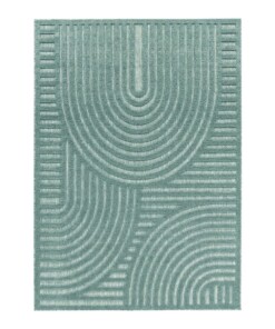 Binnen & buitenkleed - Reza turquoise - overzicht