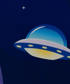 Kindervloerkleed - Ruimte avonturen multi - close up, thumbnail Kindervloerkleed - Ruimte avonturen multi - close up, thumbnail