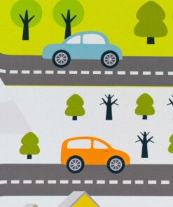 Speelkleed - Avonturenweg groen/multi - close up, thumbnail