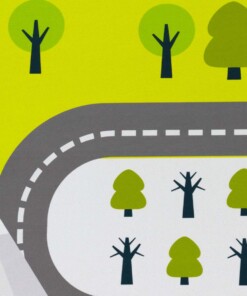 Speelkleed - Avonturenweg groen/multi - close up, thumbnail