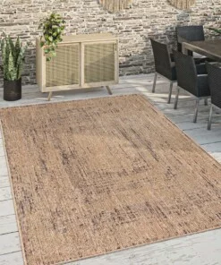 Jute buitenkleed - Noor beige - sfeer
