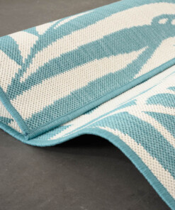 Buitenkleed Palm - Flip Coco turquoise - close up, thumbnail Buitenkleed Palm - Flip Coco turquoise - close up, thumbnail