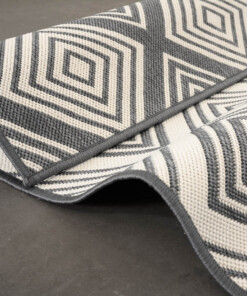 Buitenkleed ruit - Flip Gem grijs - close up, thumbnail Buitenkleed ruit - Flip Gem grijs - close up, thumbnail