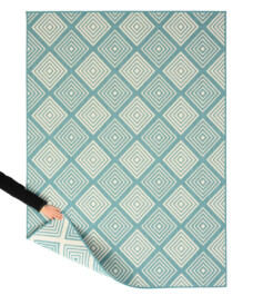 Buitenkleed ruit - Flip Gem turquoise - overzicht, thumbnail Buitenkleed ruit - Flip Gem turquoise - overzicht, thumbnail