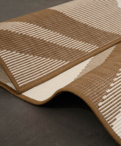 Modern buitenkleed - Flip Saturn lichtbruin - close up, thumbnail