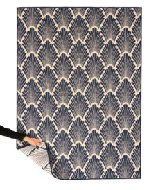 Modern buitenkleed - Flip Scale donkerblauw - overzicht, thumbnail Modern buitenkleed - Flip Scale donkerblauw - overzicht, thumbnail