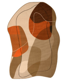Organisch vloerkleed - Ease Stone terra - overzicht, thumbnail Organisch vloerkleed - Ease Stone terra - overzicht, thumbnail