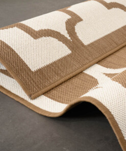 Retro buitenkleed - Flip Lucky lichtbruin - close up, thumbnail Retro buitenkleed - Flip Lucky lichtbruin - close up, thumbnail