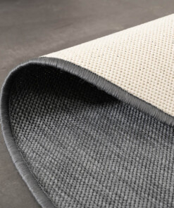 Rond Buitenkleed effen - Flip grijs - close up, thumbnail Rond Buitenkleed effen - Flip grijs - close up, thumbnail